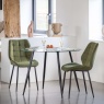 Gallery Direct Manford Dining Chair, Bottle Green