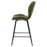 Gallery Direct Manford Barstool, Bottle Green Gallery Direct Manford Barstool, Bottle Green