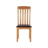 Fairfax Oak Slat Back Chair - PU Seat Fairfax Oak Slat Back Chair - PU Seat
