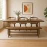 Craft 200cm Extending Dining Table, Bench & 3 Dining Chairs