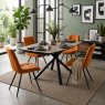 Giza 130cm Extending Dining Table & 4 Leni Dining Chairs Giza 130cm Extending Dining Table & 4 Leni Dining Chairs