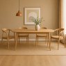 Madrid 200cm Dining Table & 4 Dining Chairs Oak