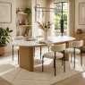 Marmo 200cm Dining Table + 4 Aveley Dining Chairs Vanilla Marmo 200cm Dining Table + 4 Aveley Dining Chairs Vanilla