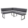 Tanaro 135cm Compact Table Grey & Corner Bench & Low Bench Dark Grey Tanaro 135cm Compact Table Grey & Corner Bench & Low Bench Dark Grey