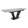 Tanaro 180cm Extending Dining Table & 4 Dining Chairs (Dark Grey)