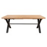 Yukon 190cm Table & 3 Dining Chairs Grey & Uph Bench Yukon 190cm Table & 3 Dining Chairs Grey & Uph Bench