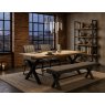 Yukon 190cm Table & 3 Dining Chairs Grey & Uph Bench Yukon 190cm Table & 3 Dining Chairs Grey & Uph Bench