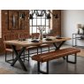 Yukon 190cm Table & 3 Dining Chairs Tan & Retro Bench Tan Yukon 190cm Table & 3 Dining Chairs Tan & Retro Bench Tan