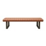 Yukon 190cm Table & 3 Dining Chairs Tan & Retro Bench Tan Yukon 190cm Table & 3 Dining Chairs Tan & Retro Bench Tan