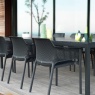 Nardi 140cm Rio Extending Dining Table in Anthracite Nardi 140cm Rio Extending Dining Table in Anthracite