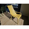 Nardi Outdoor Furniture Lounger & Side Table Set In Senape Nardi Outdoor Furniture Lounger & Side Table Set In Senape