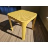 Nardi Outdoor Furniture Lounger & Side Table Set In Senape Nardi Outdoor Furniture Lounger & Side Table Set In Senape