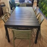 Nardi rio 210cm ext dining table + 6 doga chairs +2 doga armchairs Nardi rio 210cm ext dining table + 6 doga chairs +2 doga armchairs