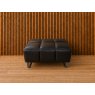 Viviana 3-seater, Single Chair and Footstool Set in Black leather Viviana 3-seater, Single Chair and Footstool Set in Black leather