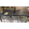 Nardi Rio 210cm Extending Garden Table In Colour Anthracite With 6 x Doga Agave Chairs & 2 x Armchai Nardi Rio 210cm Extending Garden Table In Colour Anthracite With 6 x Doga Agave Chairs & 2 x Armchai