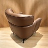 Dario Club Chair Brown Dario Club Chair Brown