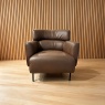 Dario Club Chair Brown Dario Club Chair Brown