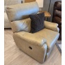 Scott - 3 Seater power recliner in Brown leather and 2 x Power Chairs in Biege Leather Scott - 3 Seater power recliner in Brown leather and 2 x Power Chairs in Biege Leather