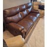 Scott - 3 Seater power recliner in Brown leather and 2 x Power Chairs in Biege Leather Scott - 3 Seater power recliner in Brown leather and 2 x Power Chairs in Biege Leather