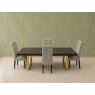 Savoy Gold Dining Table Plus 4 x Atos Tall Chairs Savoy Gold Dining Table Plus 4 x Atos Tall Chairs