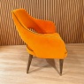 Syros Dining Chair Orange Velvet Syros Dining Chair Orange Velvet