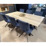 VENJAKOB Dining Chairs -6 X Arthur Metal Anthracite Matt Frame Chairs in Fabric A VENJAKOB Dining Chairs -6 X Arthur Metal Anthracite Matt Frame Chairs in Fabric A