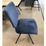 VENJAKOB Dining Chairs -6 X Arthur Metal Anthracite Matt Frame Chairs in Fabric A VENJAKOB Dining Chairs -6 X Arthur Metal Anthracite Matt Frame Chairs in Fabric A