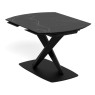 Malaga Ceramic Extending Dining Table | Black | 120-180cm Malaga Ceramic Extending Dining Table | Black | 120-180cm