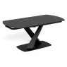 Malaga Ceramic Extending Dining Table | Black | 120-180cm Malaga Ceramic Extending Dining Table | Black | 120-180cm