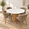 RAFFI DINING- 120cm ROUND DINING TABLE & 4 WREN CHAIRS RAFFI DINING- 120cm ROUND DINING TABLE & 4 WREN CHAIRS