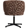 Dinan Brown Labyrinth Swivel Dining Chair Dinan Brown Labyrinth Swivel Dining Chair