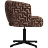 Dinan Brown Labyrinth Swivel Dining Chair Dinan Brown Labyrinth Swivel Dining Chair