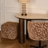 Dinan Brown Labyrinth Swivel Dining Chair Dinan Brown Labyrinth Swivel Dining Chair