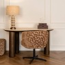 Dinan Brown Labyrinth Swivel Dining Chair Dinan Brown Labyrinth Swivel Dining Chair