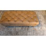Ashdown Fabric Chesterfield 4 Seater Sofa, Snuggler & leather Footstool Ashdown Fabric Chesterfield 4 Seater Sofa, Snuggler & leather Footstool