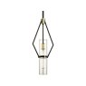Raef Bronze and Brass 1 Light Mini Pendant