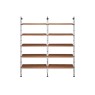 Kartell Adam Wood by Philippe Starck 10 Shelf Bookcase Dark Wood