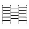 Kartell Adam Wood by Philippe Starck 14 Shelf Bookcase Ash Black