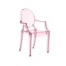 Kartell LouLou Ghost by Philippe Starck Transparent Pink Child Chair