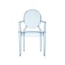 Kartell LouLou Ghost by Philippe Starck Transparent Blue Child Chair