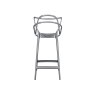 Kartell Masters by Phillippe Starck Stool H.65 Titanium Metallic Kartell Masters by Phillippe Starck Stool H.65 Titanium Metallic
