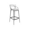 Kartell Masters by Phillippe Starck Stool H.75 Grey