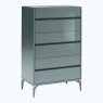 Alf Italia Gray Bedroom 6 Drawer Chest