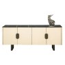 Stone International Maverick Leather Quilted Sideboard Stone International Maverick Leather Quilted Sideboard