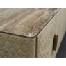 Stone International Maverick Leather Quilted Sideboard Stone International Maverick Leather Quilted Sideboard