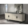 Stone International Maverick Leather Quilted Sideboard Stone International Maverick Leather Quilted Sideboard