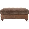 Carnegie Leather & Fabric Footstool Carnegie Leather & Fabric Footstool