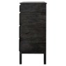 Gallery Direct Boho 4 Drawer Chest, Black Gallery Direct Boho 4 Drawer Chest, Black