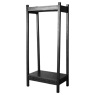 Gallery Direct Boho Open Wardrobe, Black Gallery Direct Boho Open Wardrobe, Black