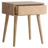Gallery Direct Milano Side Table with Drawer Gallery Direct Milano Side Table with Drawer